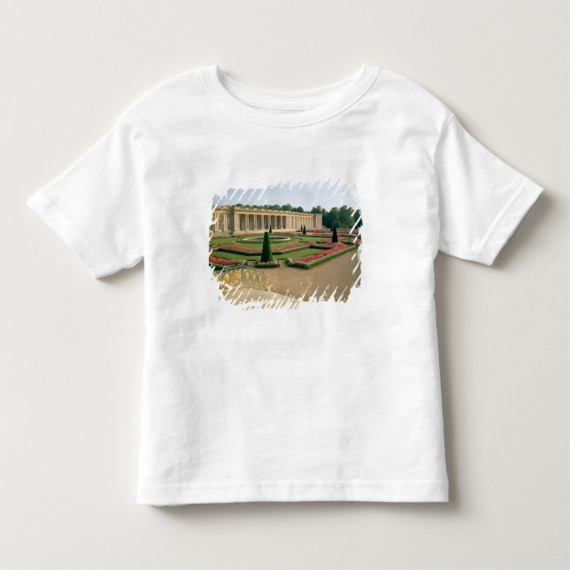 Camiseta Infantil A fachada do jardim do Grand Trianon, 1687 (foto) (Frente)
