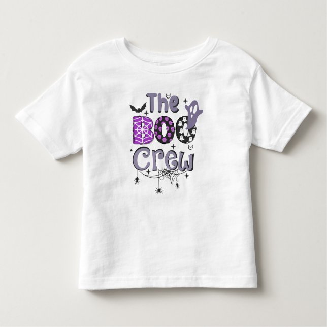 Camiseta Infantil A família Boo Crew Ghost Spider Black (Frente)