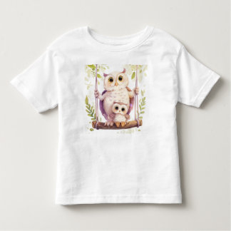 Camiseta Infantil A família das corujas.