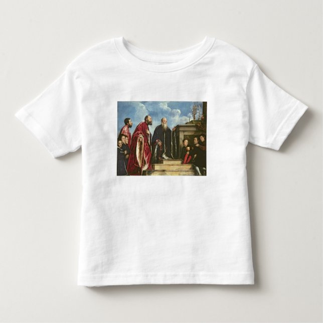 Camiseta Infantil A família de Vendramin, 1543-47 (óleo em canvas) (Frente)