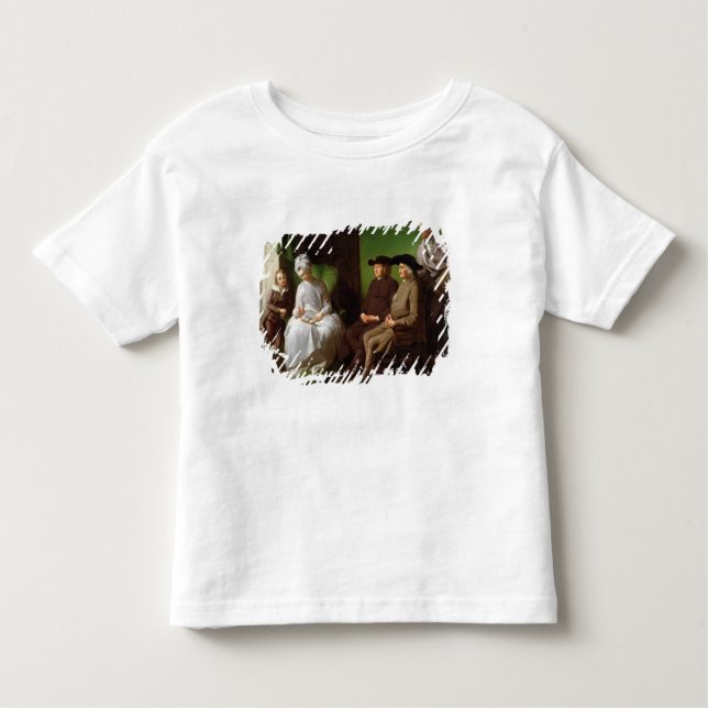 Camiseta Infantil A família do artista (óleo em canvas) (Frente)