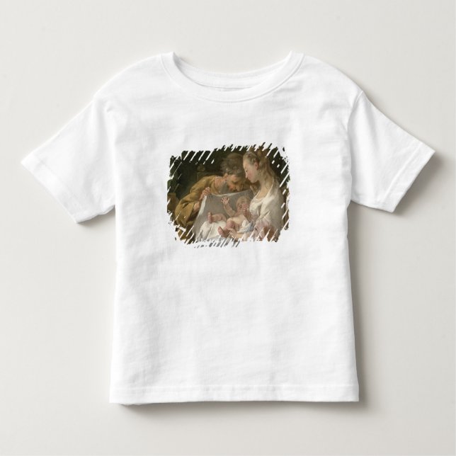 Camiseta Infantil A família santamente, século XVIII (Frente)