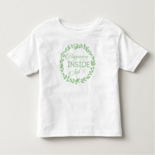 Camiseta Infantil A Felicidade É Um Caminho Verde Dentro