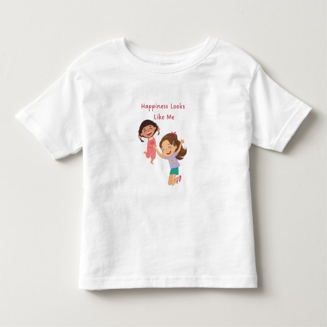 Camiseta Infantil A Felicidade Me Parece (Frente)
