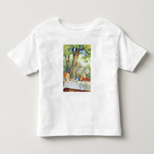 Camiseta Infantil A festa do chá do Mad Hatter