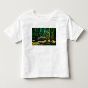 Camiseta Infantil A floresta gigante do auto início de uma sessão,