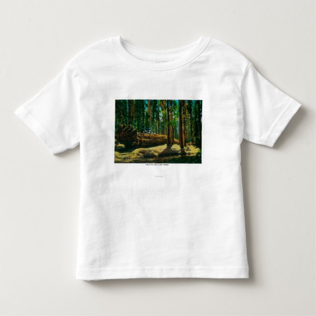 Camiseta Infantil A floresta gigante do auto início de uma sessão, (Frente)