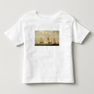 Camiseta Infantil A frota inglesa sob a vela