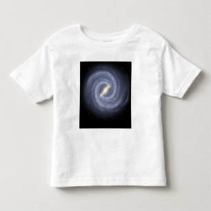 Camiseta Infantil A galáxia da Via Láctea (anotada)