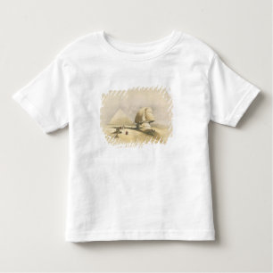 Camiseta Infantil A grande esfinge e as pirâmides de Giza, de "E