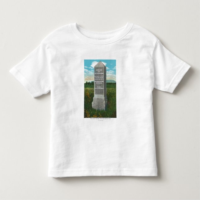 Camiseta Infantil A grande ravina do campo de batalha de Saratoga (Frente)