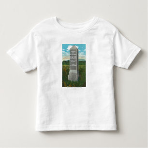 Camiseta Infantil A grande ravina do campo de batalha de Saratoga
