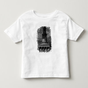 Camiseta Infantil A igreja do St. Pancrass, fronteia para o oeste