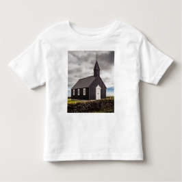 Camiseta Infantil A Igreja Negra De Budir, Islândia