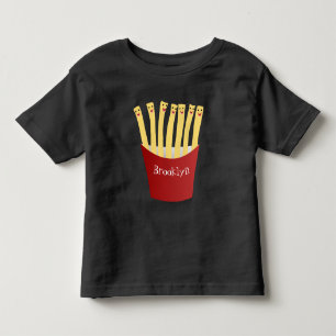 Camiseta Infantil A ilustração de desenho animado de comida rápida d
