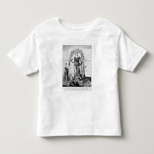 Camiseta Infantil A imagem da dama Astrologia com os três