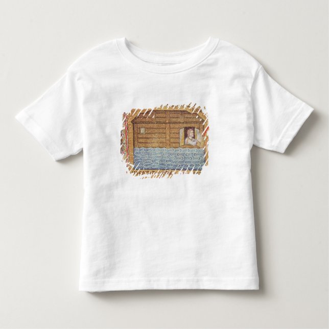 Camiseta Infantil A inundação, do vestíbulo, detalhe de Noah (Frente)