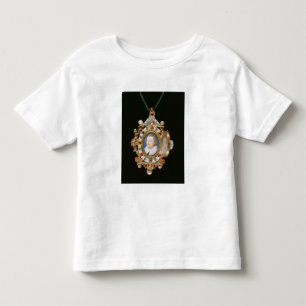 Camiseta Infantil A jóia de Gresley, com os retratos diminutos do