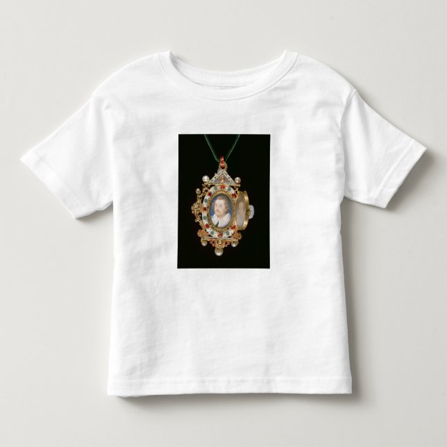 Camiseta Infantil A jóia de Gresley, com os retratos diminutos do (Frente)