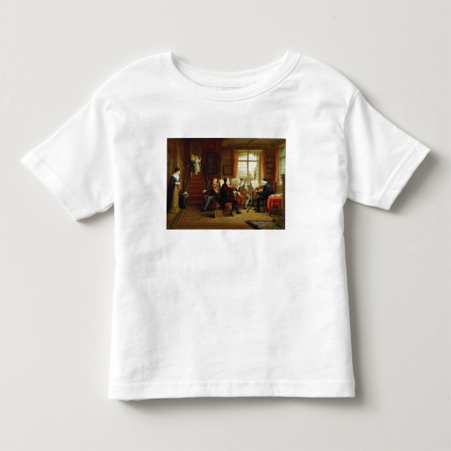 Camiseta Infantil A lição de música (Frente)