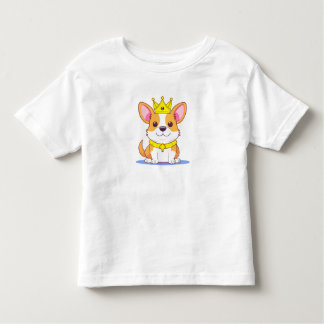 Camiseta Infantil A little cute Corgi