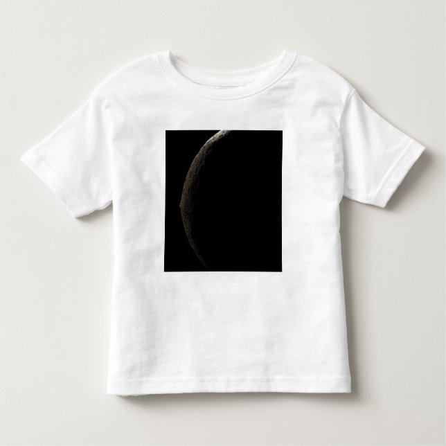 Camiseta Infantil A lua de Saturno Iapetus (Frente)