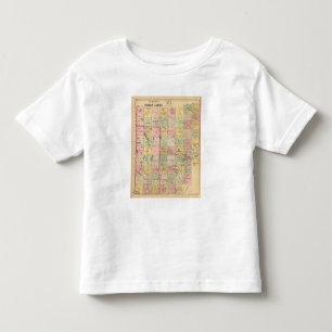 Camiseta Infantil A madeira aterra o mapa de 4 atlas