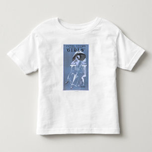 Camiseta Infantil A maior comédia de Clyde Fitch, o teatro "Girls"