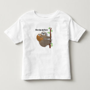 Camiseta Infantil A mamã tem-me meus mamães & traseiros preguiça