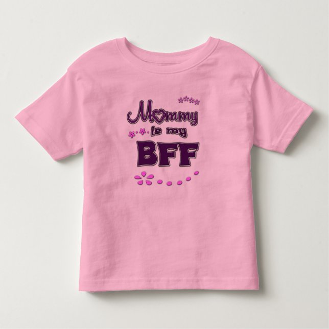 Camiseta Infantil A mamãe é o meu BFF (Frente)