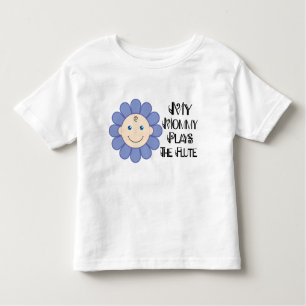 Camiseta Infantil A mamãe joga o t-shirt da flauta