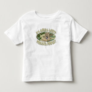 Camiseta Infantil A mamãe veste botas de combate