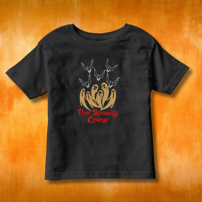 Camiseta Infantil A Matança da Família de Halloween da Tripulação As (Criador carregado)