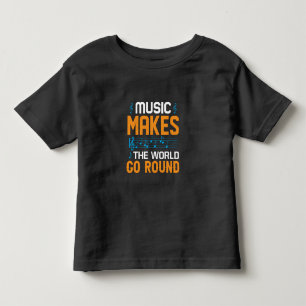 Camiseta Infantil A Música Faz O Mundo Envolver
