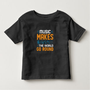 Camiseta Infantil A Música Faz O Mundo Envolver-Se