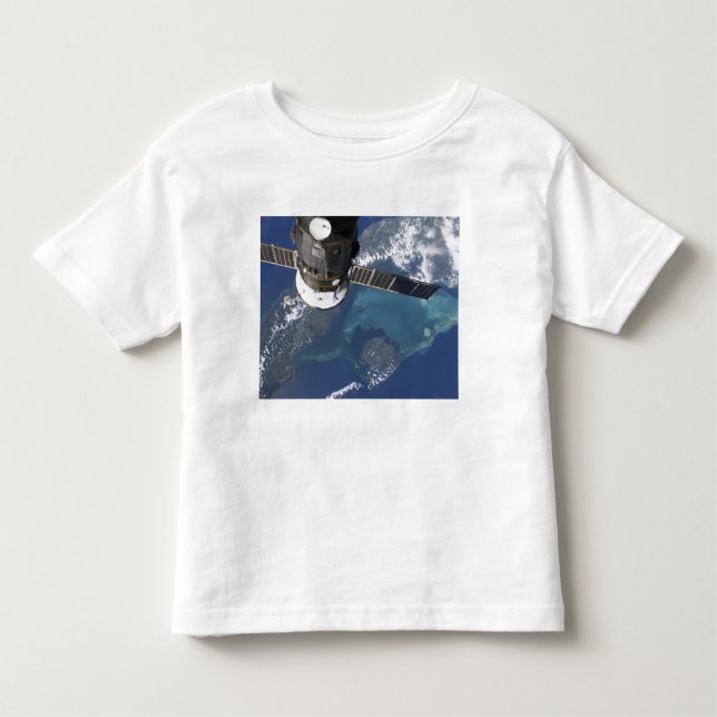 Camiseta Infantil A nave espacial Progress 22 atracada (Frente)