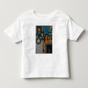 Camiseta Infantil A noite antes do Natal por Denlow, 1903 (cor