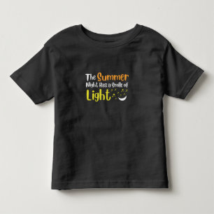 Camiseta Infantil A Noite de Verão tem um sorriso de Toddler Leve T-