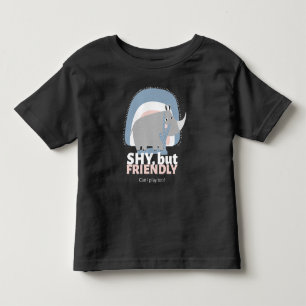 Camiseta Infantil A nova Cara. Tímido, mas Amigável