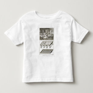 Camiseta Infantil A oficina e as ferramentas de um fabricante do