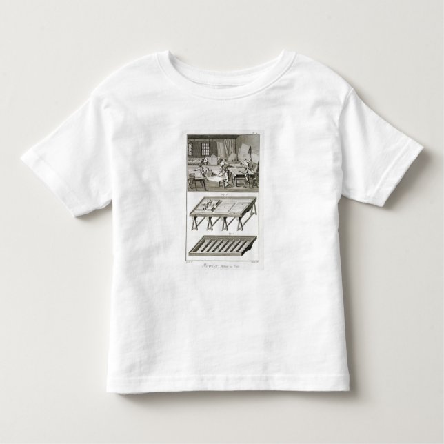 Camiseta Infantil A oficina e as ferramentas de um fabricante do (Frente)