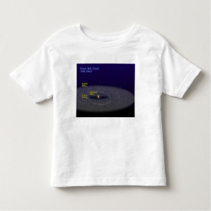 Camiseta Infantil A órbita do objeto binário Kuiper Belt