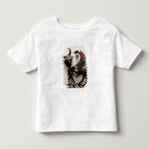 Camiseta Infantil A parte do mordente de um cavalo mordeu sob a