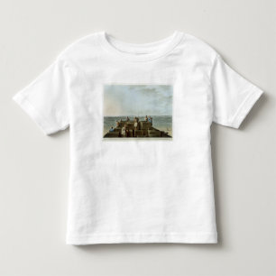 Camiseta Infantil A parte superior da primeira pirâmide de Gizah,