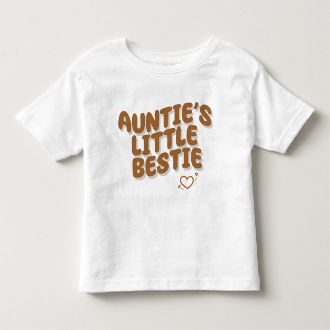 Camiseta Infantil A Pequena Bestie da Tia (Frente)