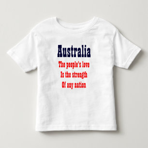 Camiseta Infantil A pessoas ama as t-shirts da Austrália