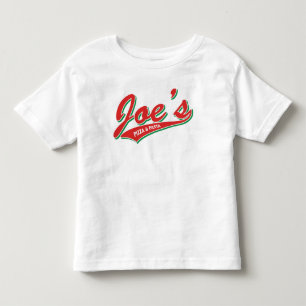 Camiseta Infantil A pizza & a massa de Joe