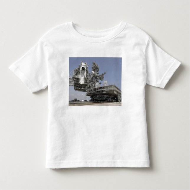 Camiseta Infantil A plataforma do lançador móvel está sendo movida (Frente)