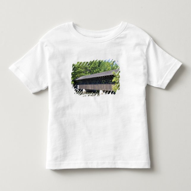 Camiseta Infantil A Ponte Cobierta Stone Mountain em Stone (Frente)
