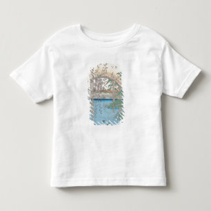 Camiseta Infantil A ponte com glicínias ou Kameido Tenjin